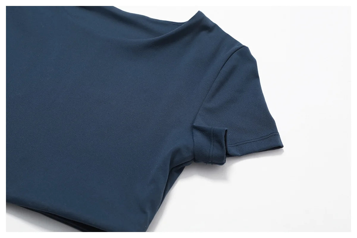 Woman Sports Top Round Neck Yoga Crop Top