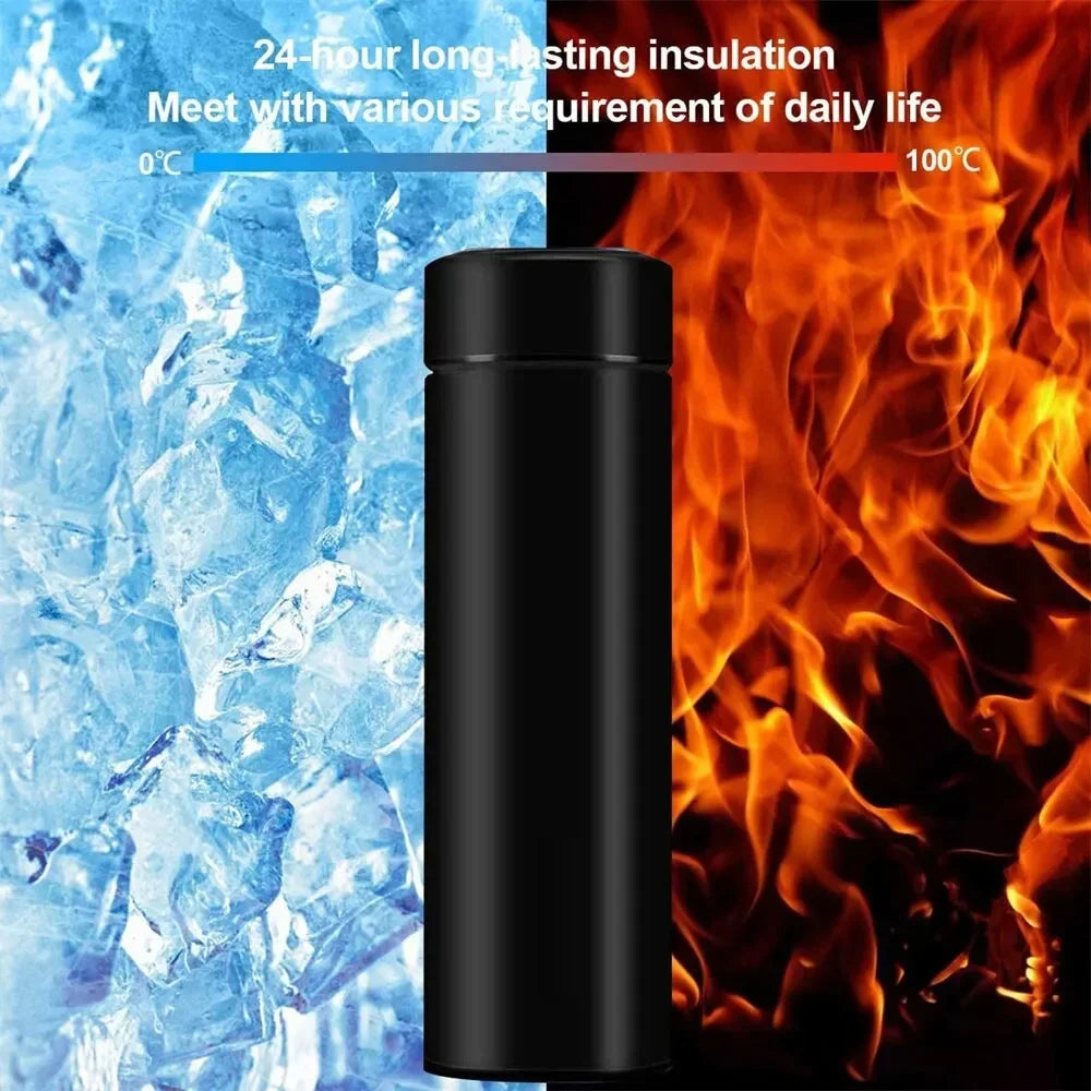 500ml digital thermos bottle smart cup
