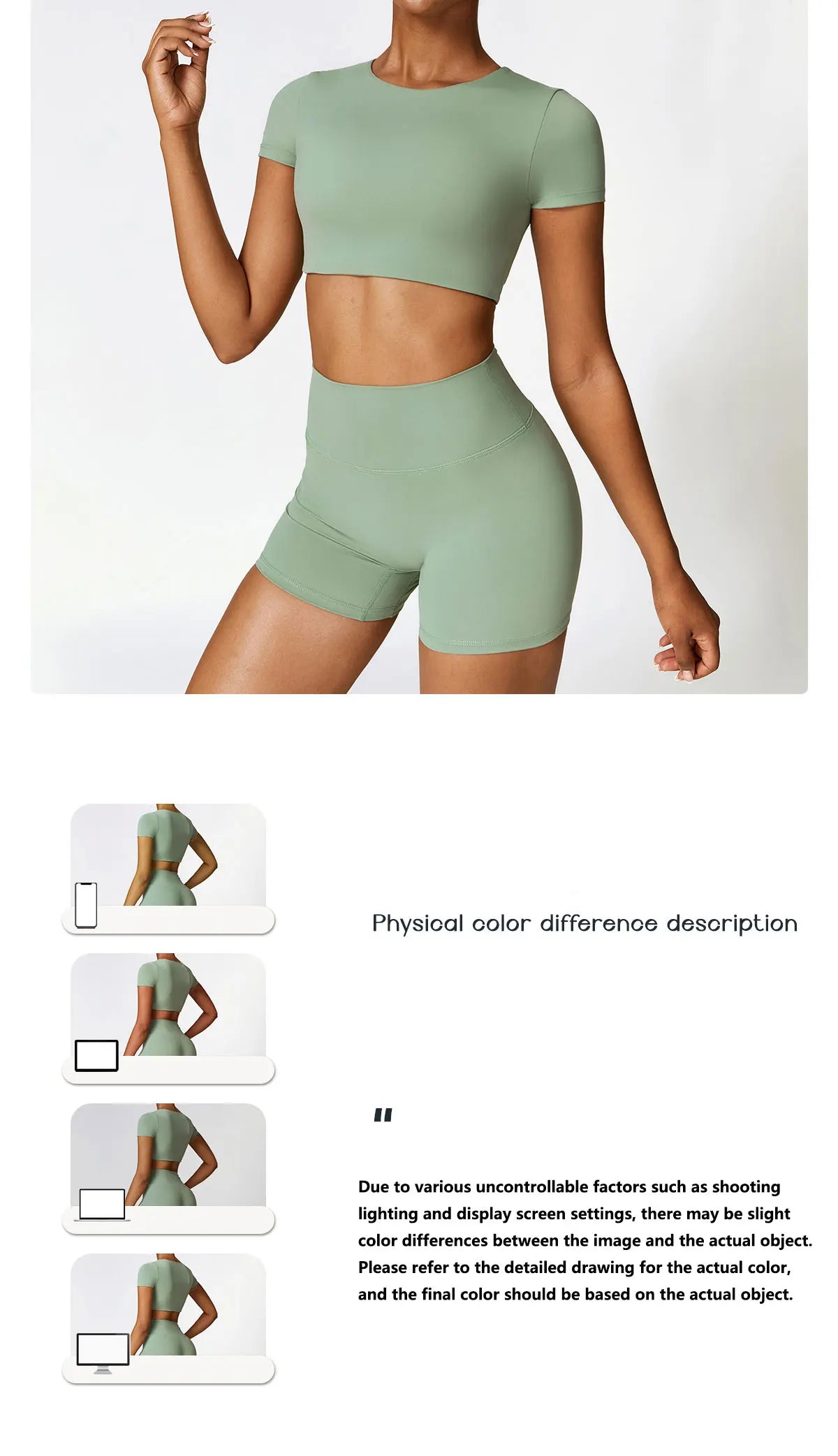 Woman Sports Top Round Neck Yoga Crop Top