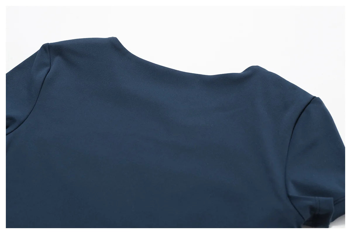 Woman Sports Top Round Neck Yoga Crop Top