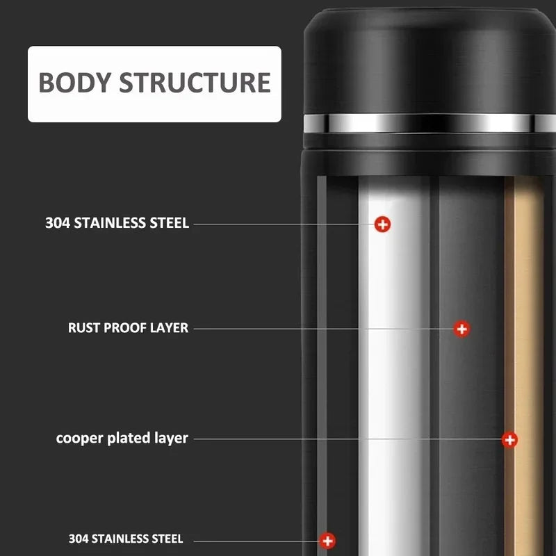 500ml digital thermos bottle smart cup