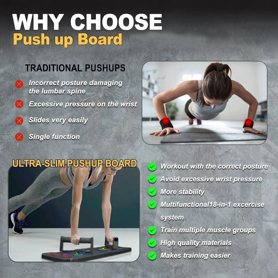 Push Up Board Gym Equipment Home Exercise